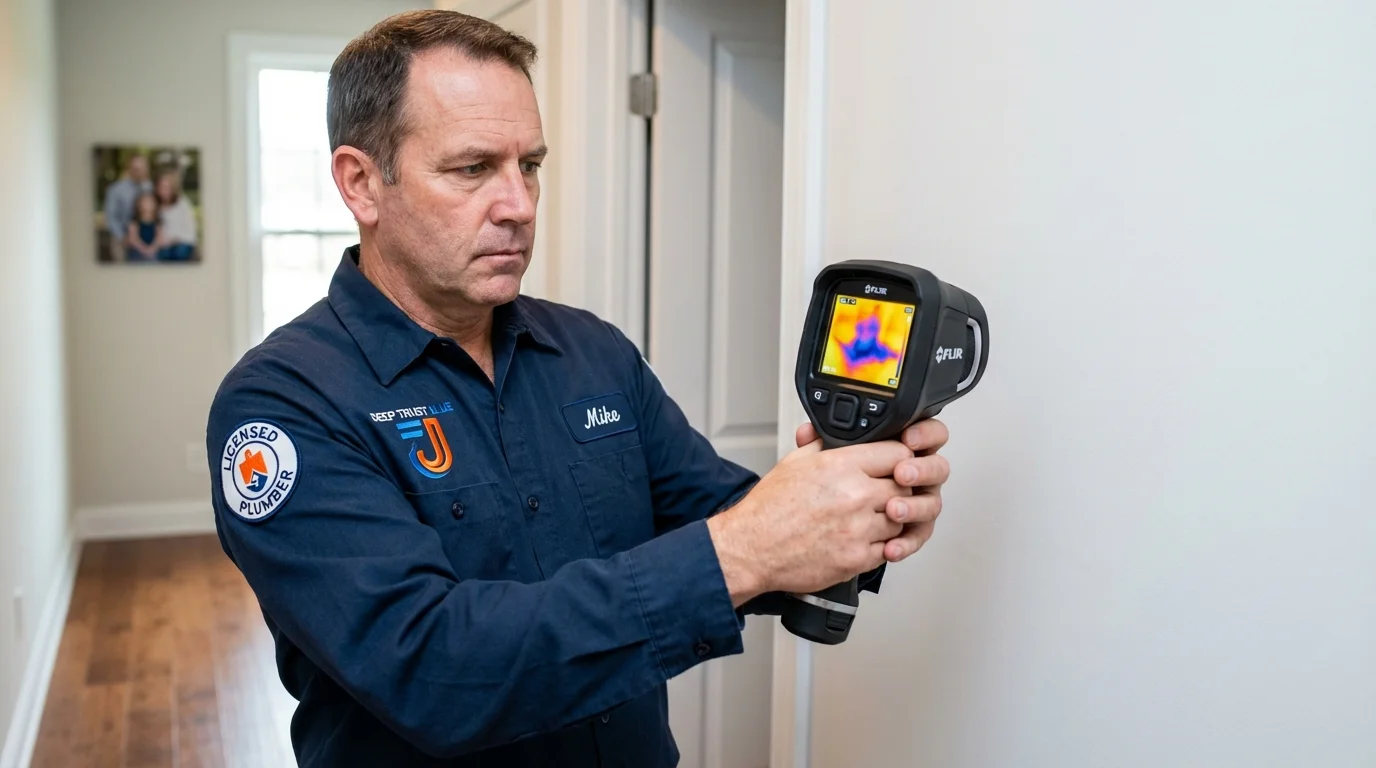 Thermal imaging leak detection by Johns Plumbing LLC in Stearns